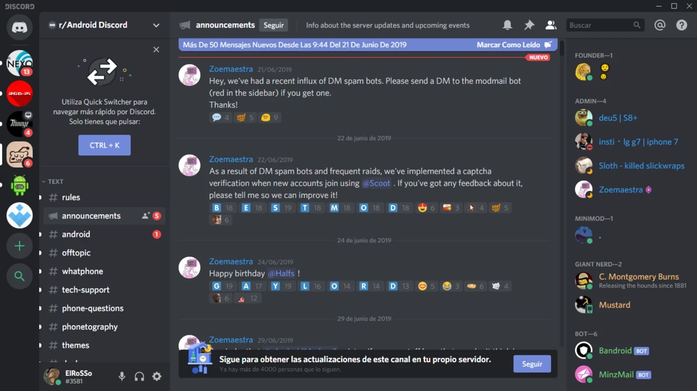 Discord — skærmbillede 1