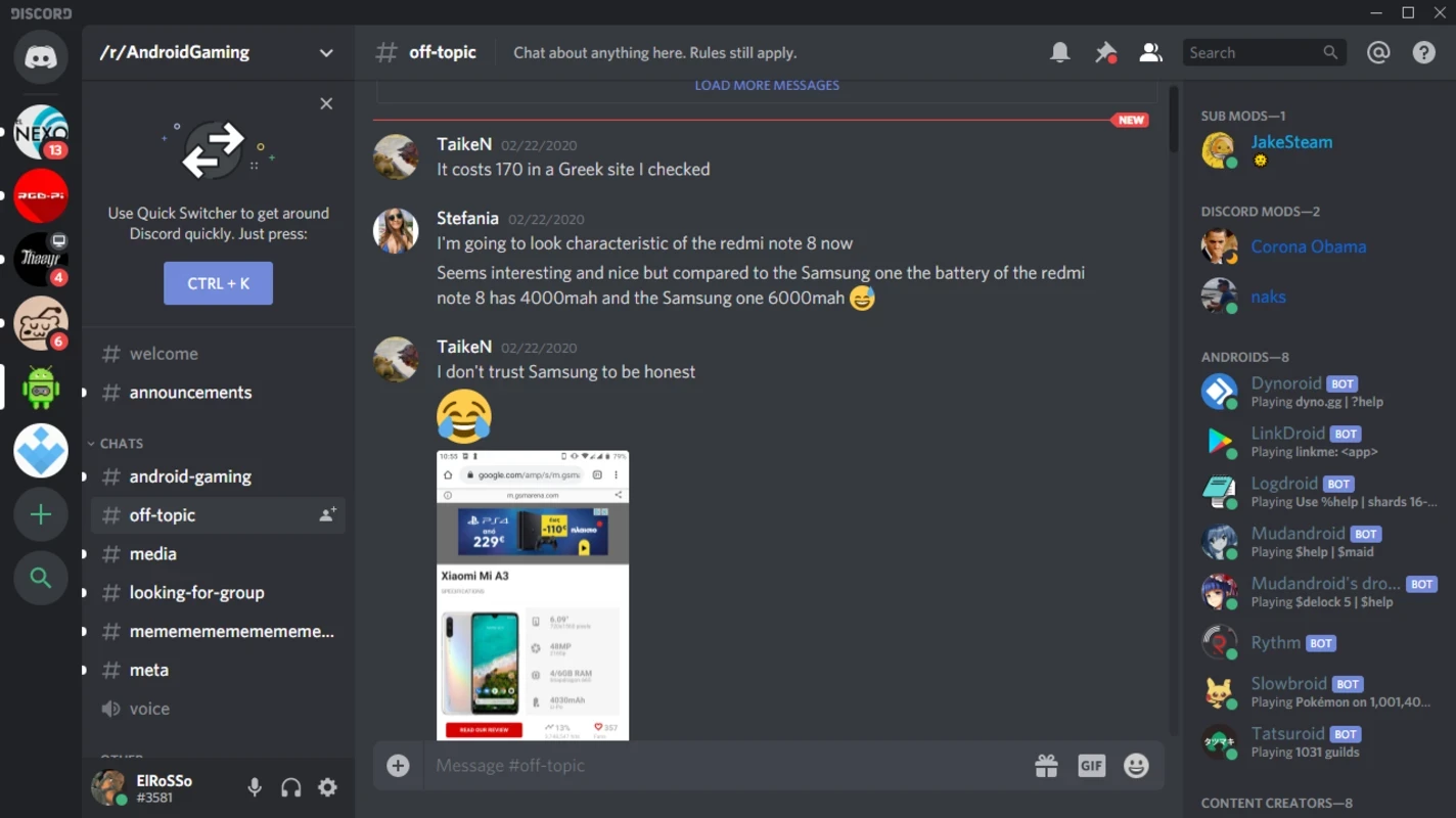 Discord — skærmbillede 2