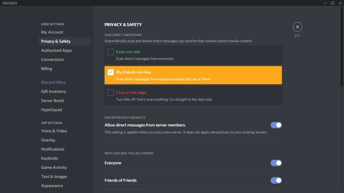 Discord — skærmbillede 3